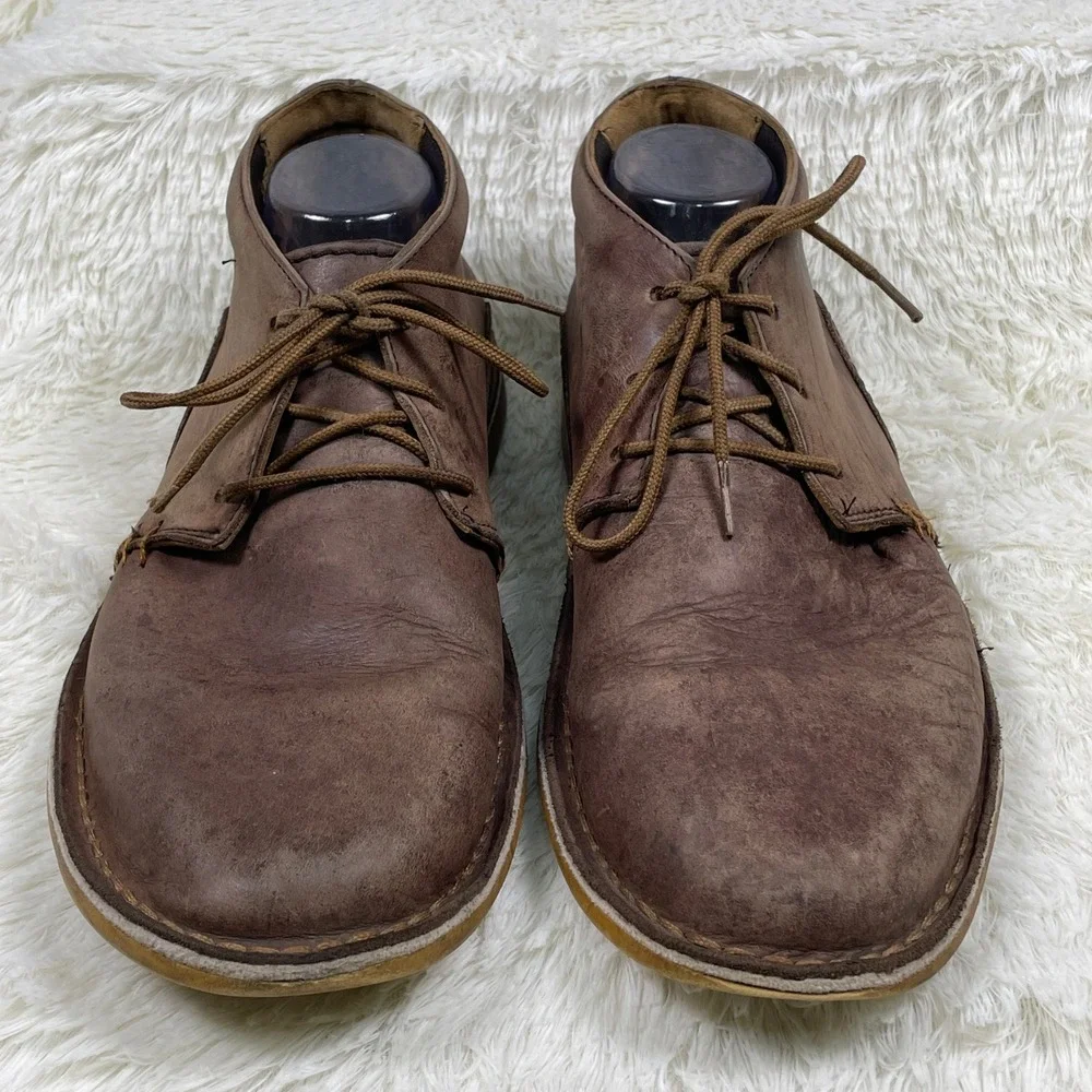 Oliberte Gando Chukka Boots Mens 45 US 12 Brown Leather Hand Stitched Desert